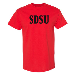 San Diego State Aztecs Basic Block T Shirt - Red