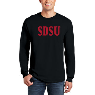 San Diego State Aztecs Basic Block Long Sleeve T Shirt - Black