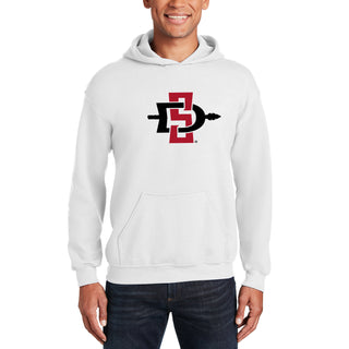 San Diego State Aztecs Primary Logo Hoodie - White