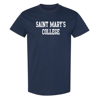 Saint Mary's College Gaels Basic Block T Shirt - Navy