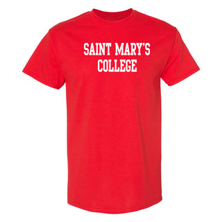 Saint Mary's College Gaels Basic Block T Shirt - Red