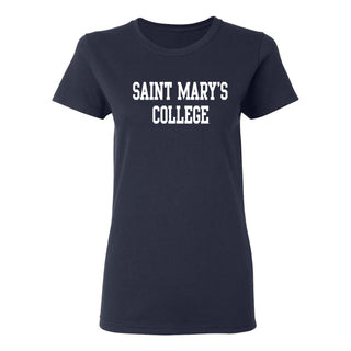 Saint Mary's College Gaels Basic Block Womens T Shirt - Navy