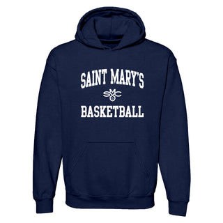 Saint Mary's College Gaels Arch Logo Basketball Hoodie - Navy