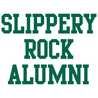 Slippery Rock University The Rock Alumni Block Short Sleeve T Shirt - White