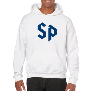 Saint Peter's University Peacocks Primary Logo Hoodie - White