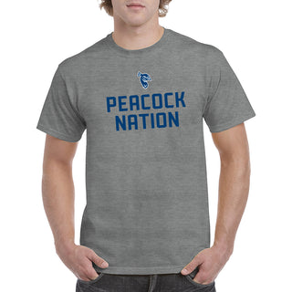 St Peter's University Peacocks Peacock Nation T-Shirt - Graphite Heather