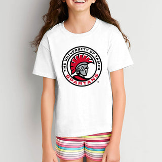 University of Tampa Spartans Primary Logo Youth T-Shirt - White