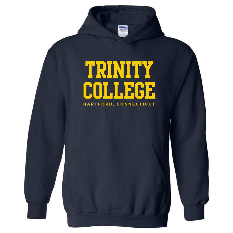 Trinity College Bantams Basic Block Heavy Blend Hoodie - Navy