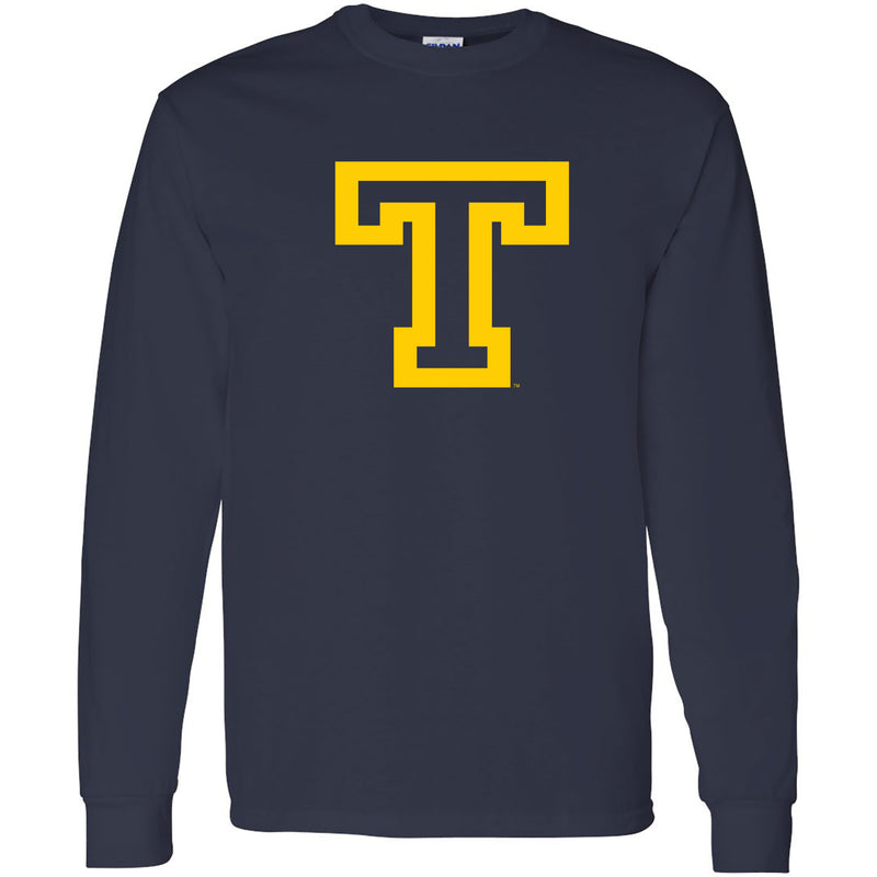 Trinity College Bantams Primary Logo Basic Cotton Long Sleeve T Shirt - Navy