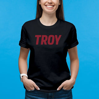 Troy Trojans Basic Block T Shirt - Black