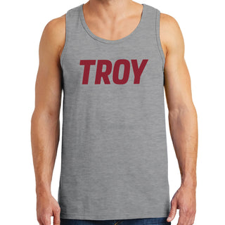 Troy Trojans Basic Block Tank Top - Sport Grey