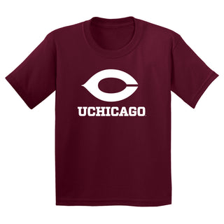 UChicago Primary Logo Youth T-Shirt - Maroon