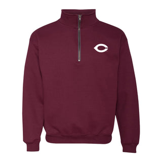 University of Chicago Maroons Wishbone C Quarter Zip - Maroon