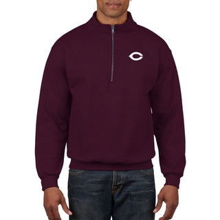 University of Chicago Maroons Wishbone C Quarter Zip - Maroon