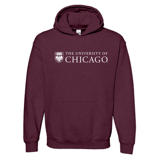 University of Chicago Maroons Institutional Logo Hoodie - Maroon