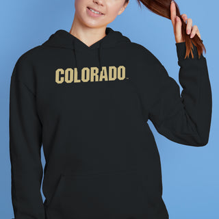 University of Colorado Buffaloes Basic Block Hoodie - Black