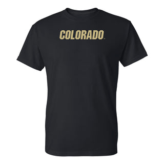 University of Colorado Buffaloes Basic Block T Shirt - Black