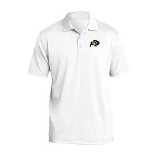 University of Colorado Buffaloes Primary Logo Left Chest Polo - White