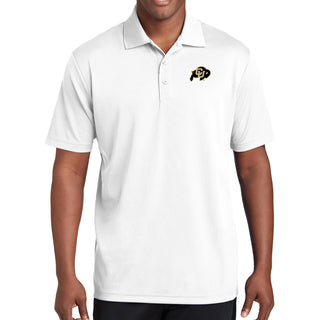 University of Colorado Buffaloes Primary Logo Left Chest Polo - White