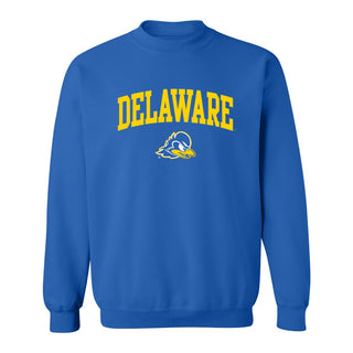 Delaware Blue Hens Arch Logo Crewneck Sweatshirt - Royal