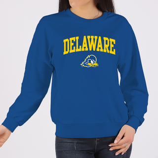 Delaware Blue Hens Arch Logo Crewneck Sweatshirt - Royal