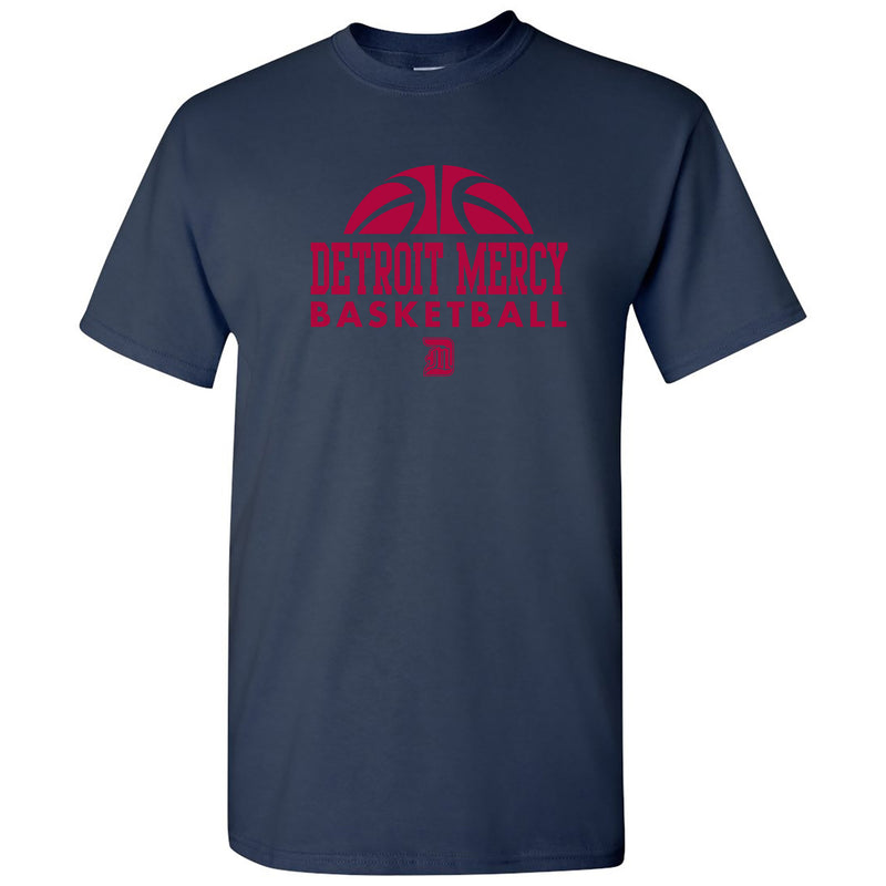 University Of Detroit Mercy Titans Basketball Hype Short Sleeve T Shirt - Navy