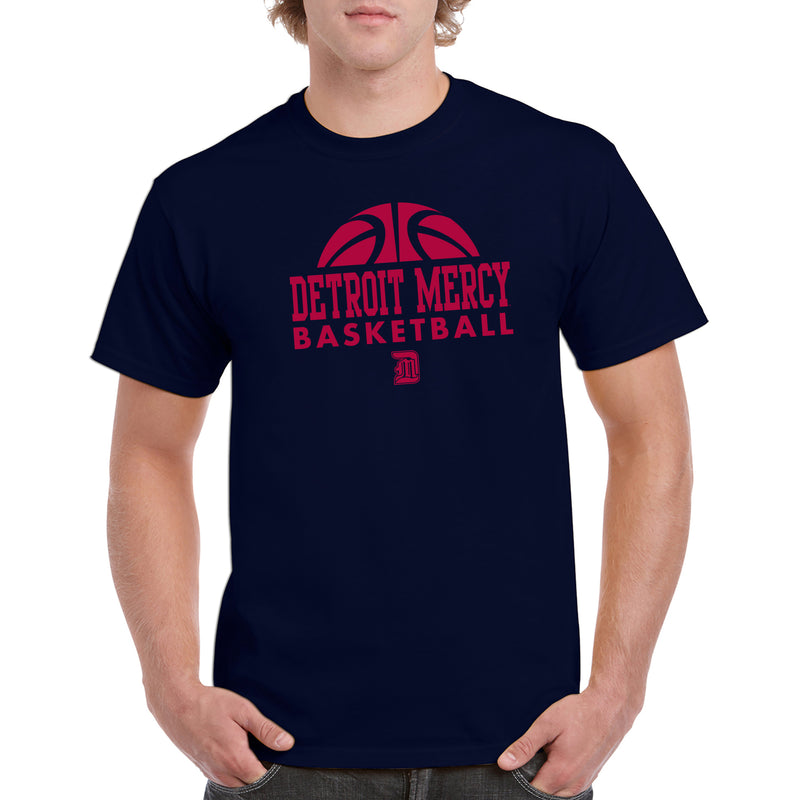University Of Detroit Mercy Titans Basketball Hype Short Sleeve T Shirt - Navy