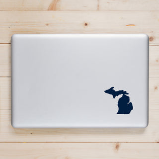 Michigan Silhouette Vinyl Decal 3"w - Navy