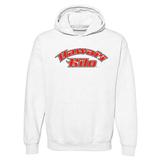 Hawaii Hilo Vulcans Arch Logo Hoodie - White