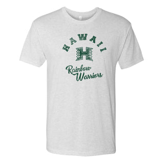 Hawaii Retro Script NLA Triblend - Heather White