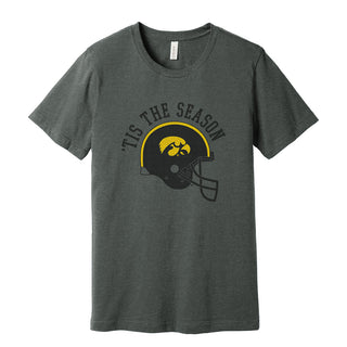 Iowa Tis The Season Football Design - Deep Heather