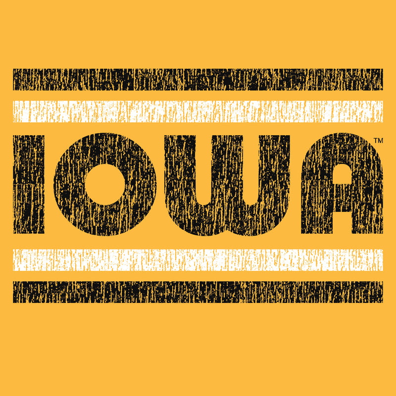 Iowa Hawkeyes Retro Underline Hoodie - Gold