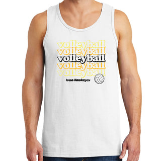 Iowa Hawkeyes Volleyball Repeat Tank Top - White