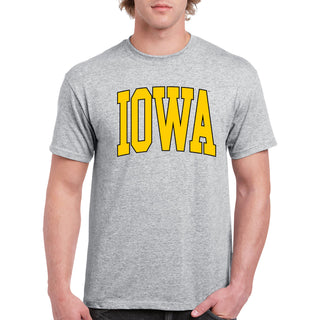 The University of Iowa Hawkeyes Mega Arch T-Shirt - Sport Grey