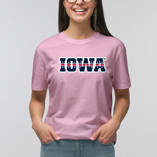 Iowa Hawkeyes Patriotic Wordmark T Shirt