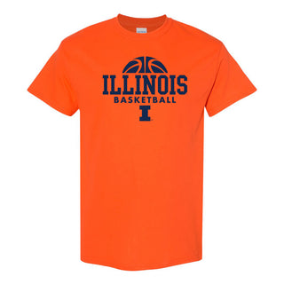 University of Illinois Fighting Illini Basketball Hype Cotton T-Shirt - Orange