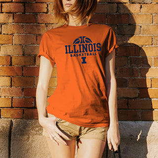 University of Illinois Fighting Illini Basketball Hype Cotton T-Shirt - Orange