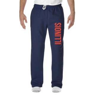 Illinois Fighting Illini Super Block Sweatpants - Navy