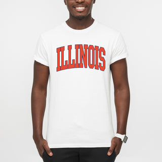 University of Illinois Fighting Illini Mega Arch T-Shirt - White