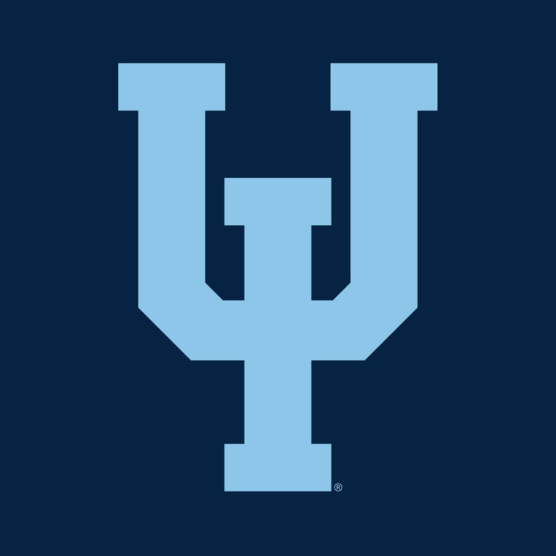 Upper Iowa University Peacocks Primary Logo Heavy Blend Hoodie - Navy