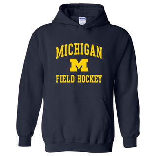 Michigan Wolverines Arch Logo Field Hockey Hoodie - Navy