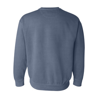 University of Michigan Shadow Compact Comfort Colors Crewneck - Blue Jean