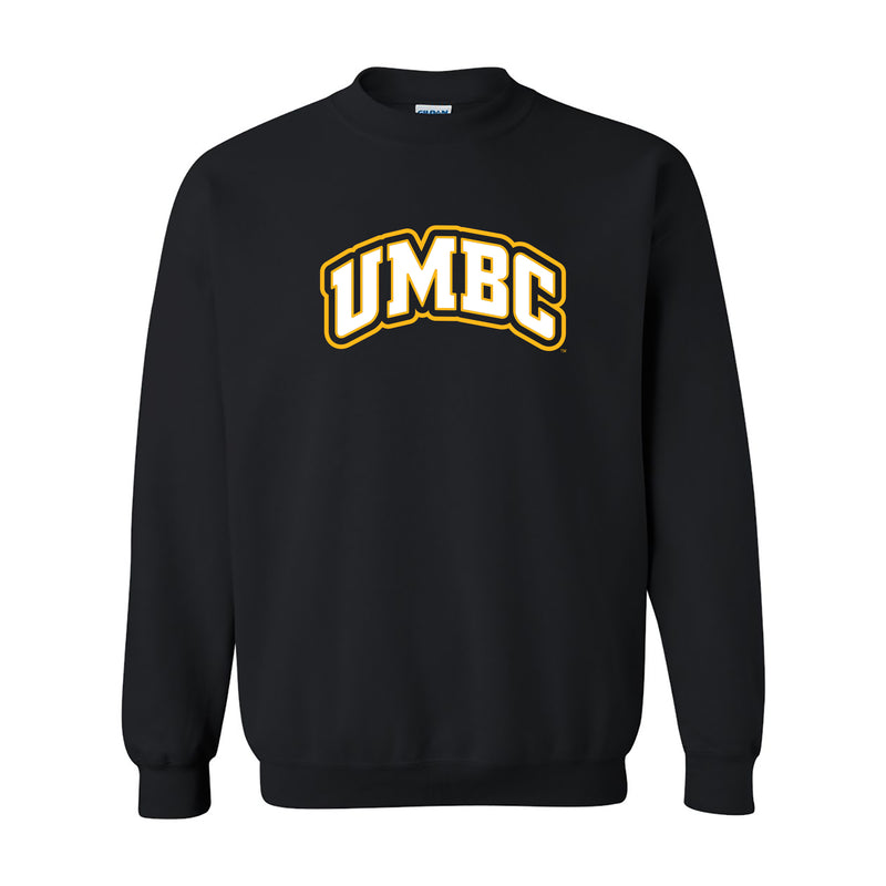 University of Maryland Baltimore County Retrievers Basic Block Crewneck Sweatshirt - Black