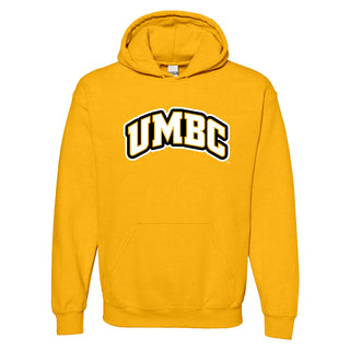 University of Maryland Baltimore County Retrievers Basic Block Heavy Blend Hoodie - Gold