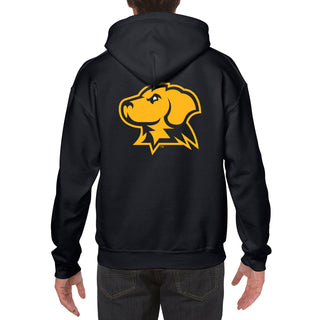 University of Maryland Baltimore County Retrievers Front Back Print Heavy Blend Hoodie - Black