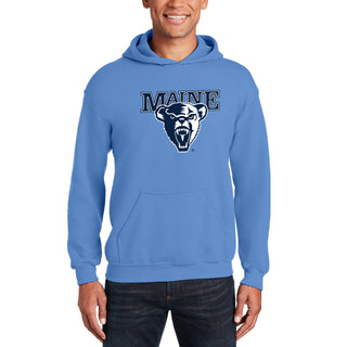 Maine Black Bears Primary Logo Hoodie - Carolina Blue