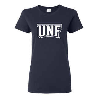 University of North Florida Ospreys Basic Block Women's Short Sleeve T Shirt - Navy