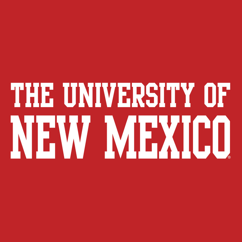 University of New Mexico Lobos Basic Block Cotton Womens T-Shirt - Red