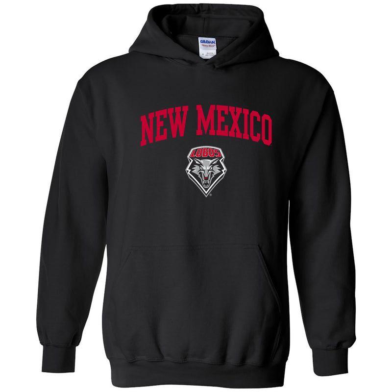University of New Mexico Lobos Arch Logo Cotton Hoodie - Black