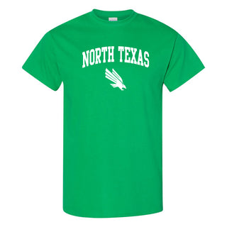 University of North Texas Mean Green Arch Logo Cotton T-Shirt - Irish Green